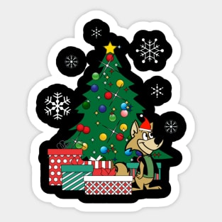 Ding A Ling Wolf Around The Christmas Tree Sticker